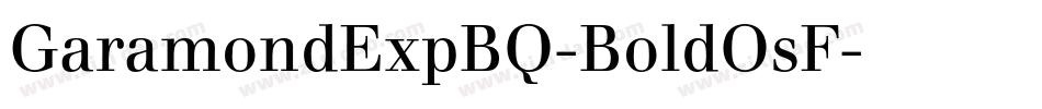 GaramondExpBQ-BoldOsF字体转换