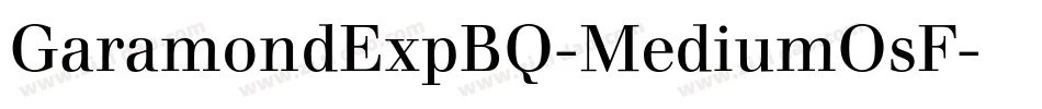 GaramondExpBQ-MediumOsF字体转换