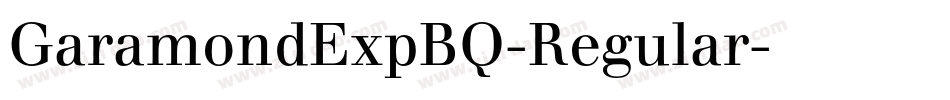 GaramondExpBQ-Regular字体转换