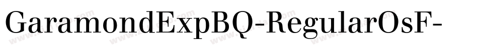 GaramondExpBQ-RegularOsF字体转换