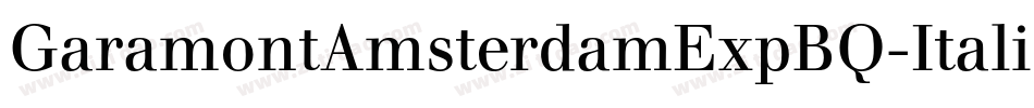 GaramontAmsterdamExpBQ-ItalicOsF字体转换