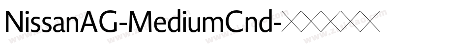 NissanAG-MediumCnd字体转换