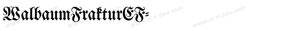 WalbaumFrakturEF字体转换