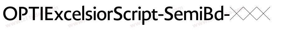 OPTIExcelsiorScript-SemiBd字体转换