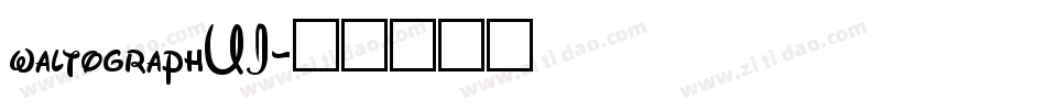 waltographUI字体转换