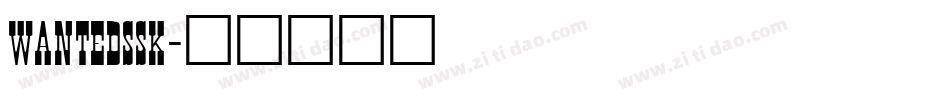 WantedSSK字体转换