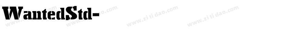 WantedStd字体转换