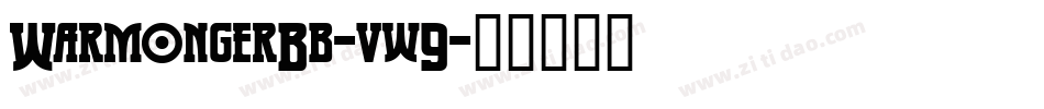 WarmongerBb-vw9字体转换