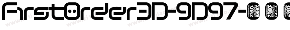 FirstOrder3D-9D97字体转换