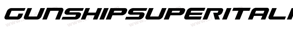 GunshipSuperItalicItalic-nzLO字体转换