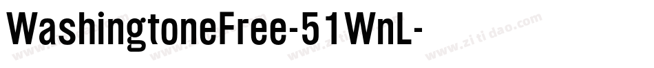 WashingtoneFree-51WnL字体转换