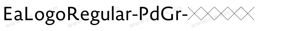 EaLogoRegular-PdGr字体转换