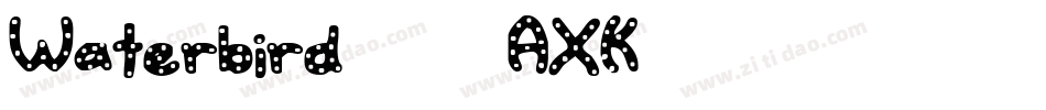Waterbird101-7AXK字体转换