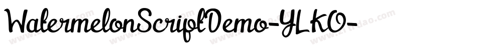 WatermelonScriptDemo-YLKO字体转换