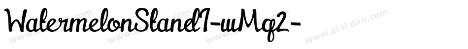 WatermelonStandI-wMq2字体转换