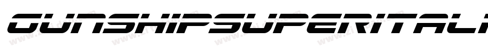 GunshipSuperItalicItalic-nzLO字体转换