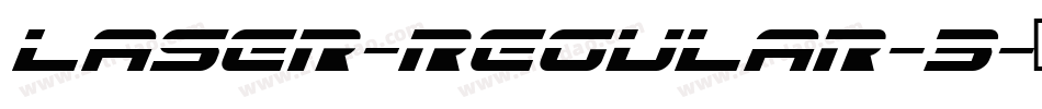 LASER-REGULAR-3字体转换