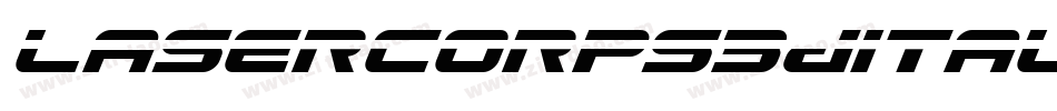 lasercorps3dital字体转换