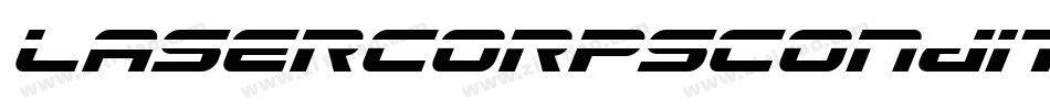 lasercorpscondital字体转换