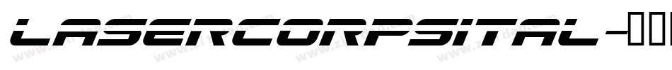 lasercorpsital字体转换