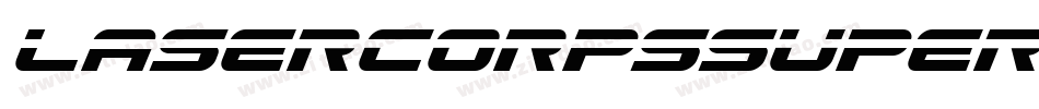 lasercorpssuperital字体转换