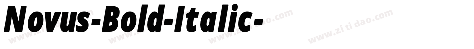 Novus-Bold-Italic字体转换