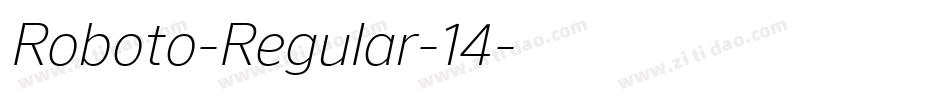 Roboto-Regular-14字体转换