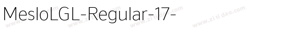 MesloLGL-Regular-17字体转换