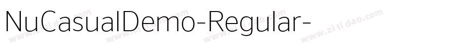 NuCasualDemo-Regular字体转换 NuCasualDemo-Regular字体转换