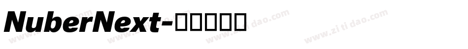 NuberNext字体转换