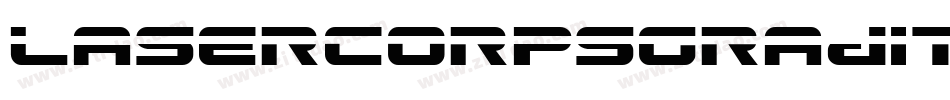 lasercorpsgradital字体转换