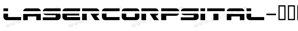 lasercorpsital字体转换