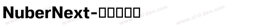 NuberNext字体转换