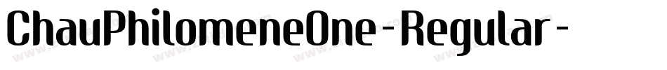 ChauPhilomeneOne-Regular字体转换
