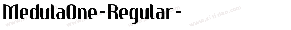 MedulaOne-Regular字体转换