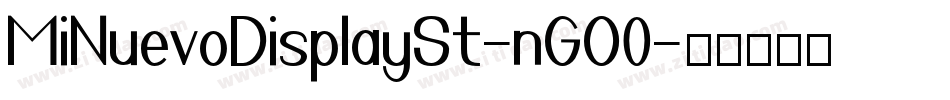 MiNuevoDisplaySt-nGO0字体转换