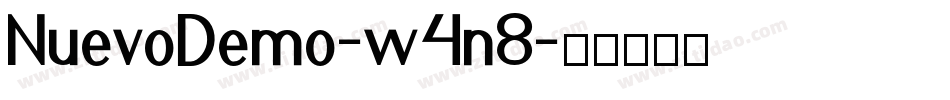 NuevoDemo-w4n8字体转换