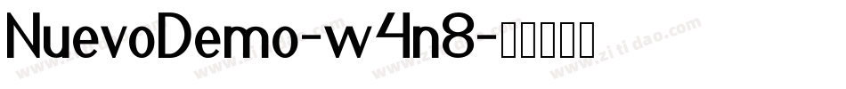 NuevoDemo-w4n8字体转换