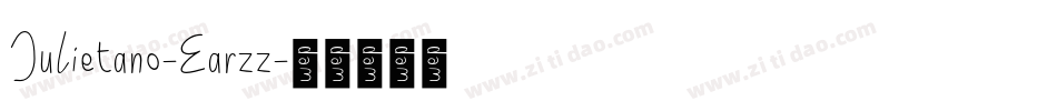 Julietano-Earzz字体转换