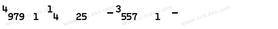 DigitalNumbers-Regular字体转换