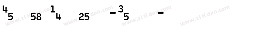 StoehrNumbers-Rlnl字体转换