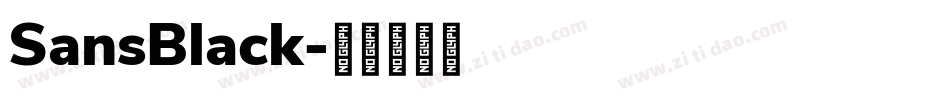 SansBlack字体转换