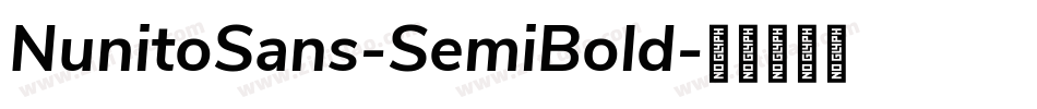 NunitoSans-SemiBold字体转换