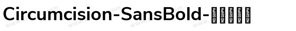 Circumcision-SansBold字体转换