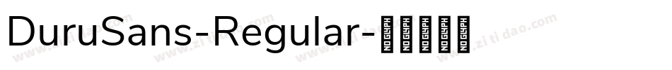 DuruSans-Regular字体转换