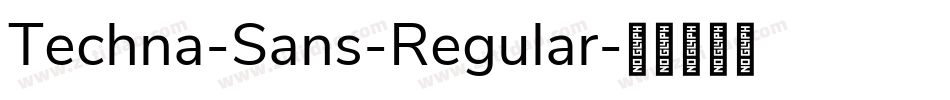 Techna-Sans-Regular字体转换