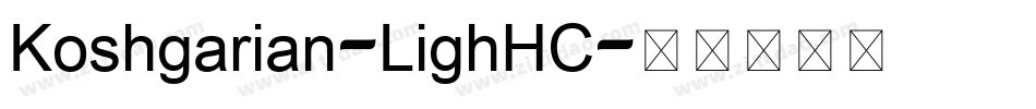 Koshgarian-LighHC字体转换