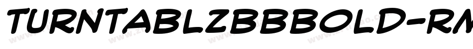 TurntablzBbBold-RmE字体转换