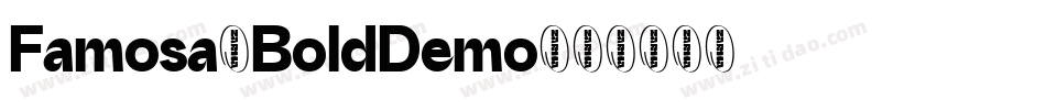 Famosa-BoldDemo字体转换