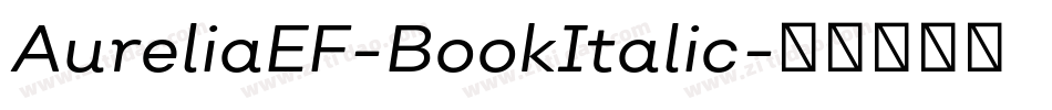 AureliaEF-BookItalic字体转换